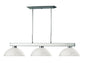 Z-LIte Cobalt 3-Light Billiard In Brushed Nickel With Matte Opal Glass