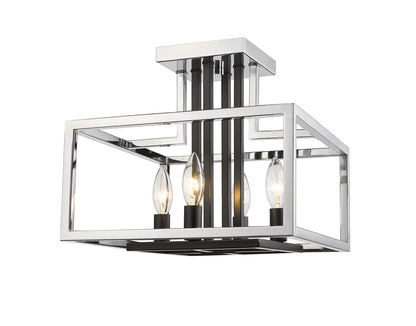 Z-LIte Quadra 4-Light Semi Flush Mount