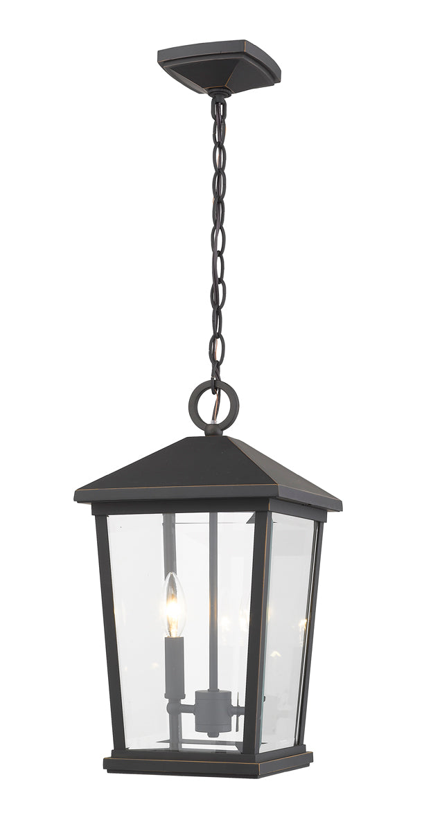 Z-LIte Beacon 2-Light Outdoor Chain Mount Ceiling Fixture