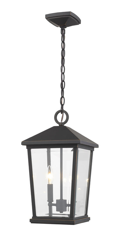 Z-LIte Beacon 2-Light Outdoor Chain Mount Ceiling Fixture