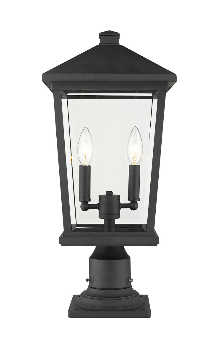 Z-LIte Beacon 2-Light Outdoor Pier Mounted Fixture