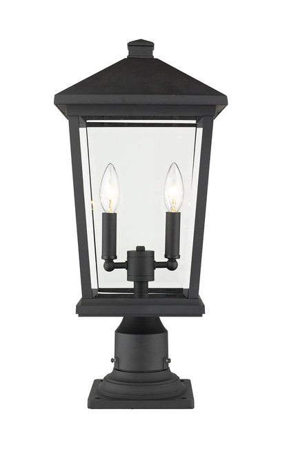 Z-LIte Beacon 2-Light Outdoor Pier Mounted Fixture