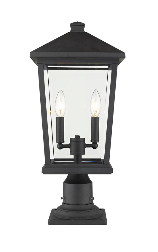 Z-LIte Beacon 2-Light Outdoor Pier Mounted Fixture