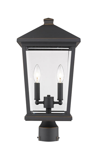 Z-LIte Beacon 2-Light Outdoor Pier Mounted Fixture