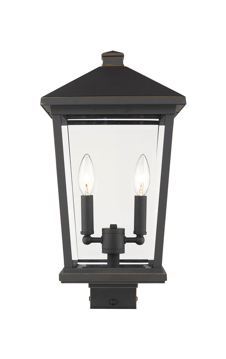Z-LIte Beacon 2-Light Outdoor Pier Mounted Fixture