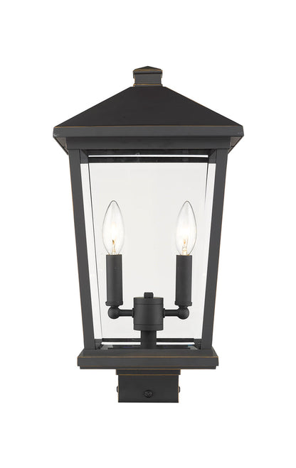 Z-LIte Beacon 2-Light Outdoor Pier Mounted Fixture