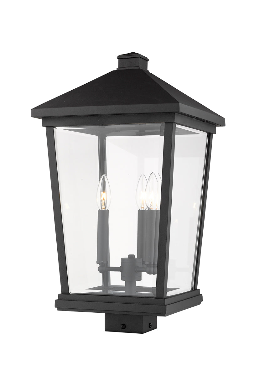 Z-LIte Beacon 3-Light Outdoor Pier Mounted Fixture