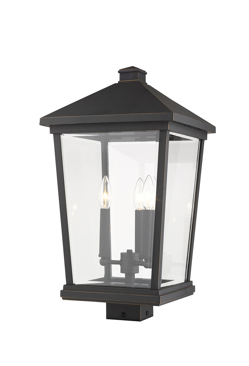 Z-LIte Beacon 3-Light Outdoor Pier Mounted Fixture