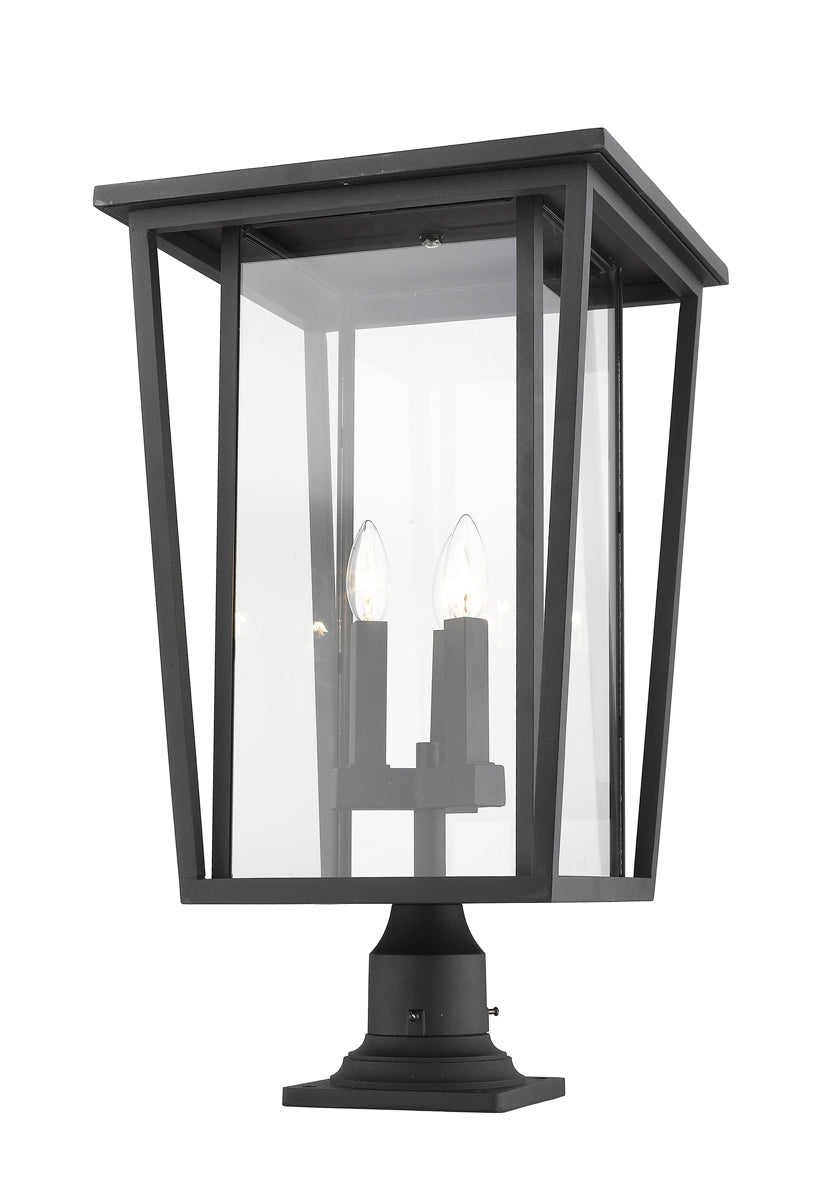 Z-LIte Seoul 3-Light Outdoor Pier Mounted Fixture