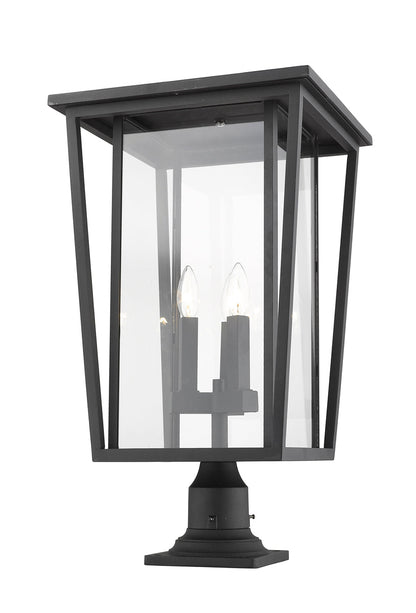 Z-LIte Seoul 3-Light Outdoor Pier Mounted Fixture