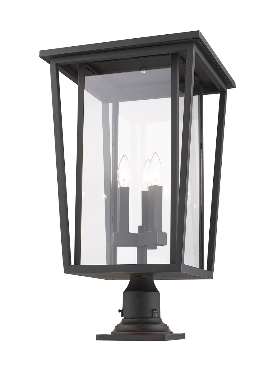 Z-LIte Seoul 3-Light Outdoor Pier Mounted Fixture
