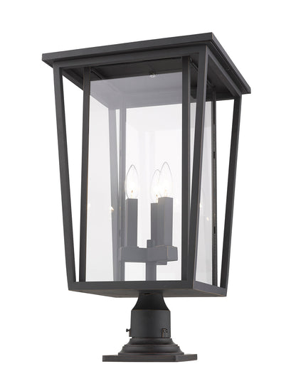 Z-LIte Seoul 3-Light Outdoor Pier Mounted Fixture