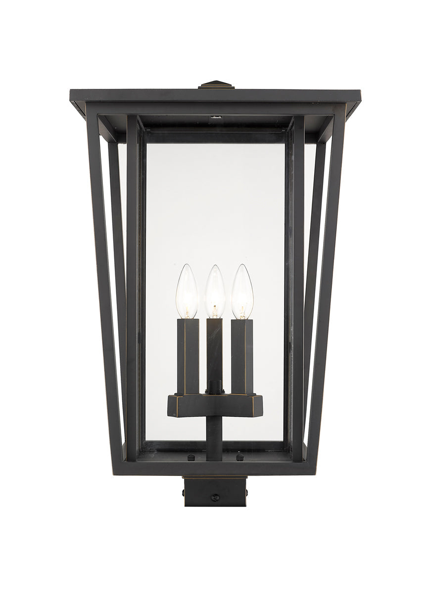Z-LIte Seoul 3-Light Outdoor Pier Mounted Fixture