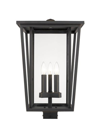 Z-LIte Seoul 3-Light Outdoor Pier Mounted Fixture