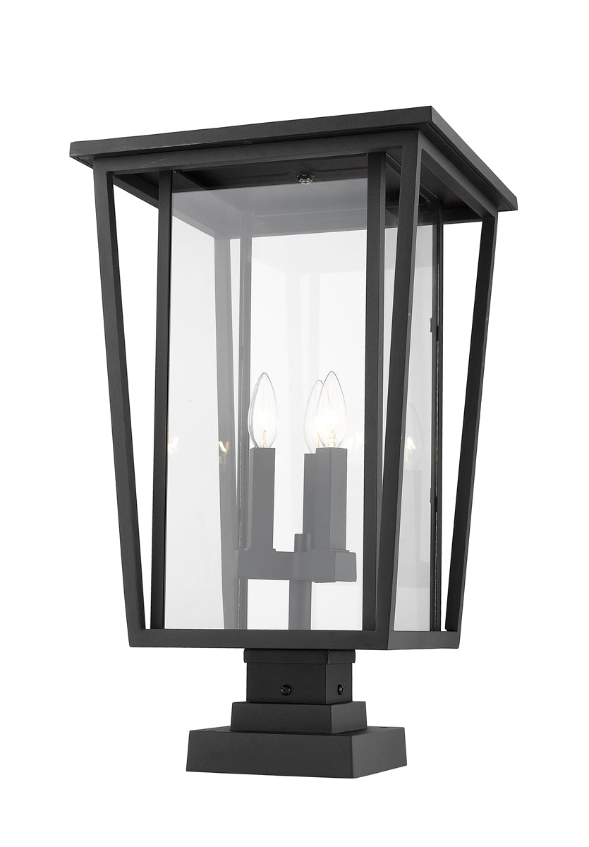 Z-LIte Seoul 3-Light Outdoor Pier Mounted Fixture