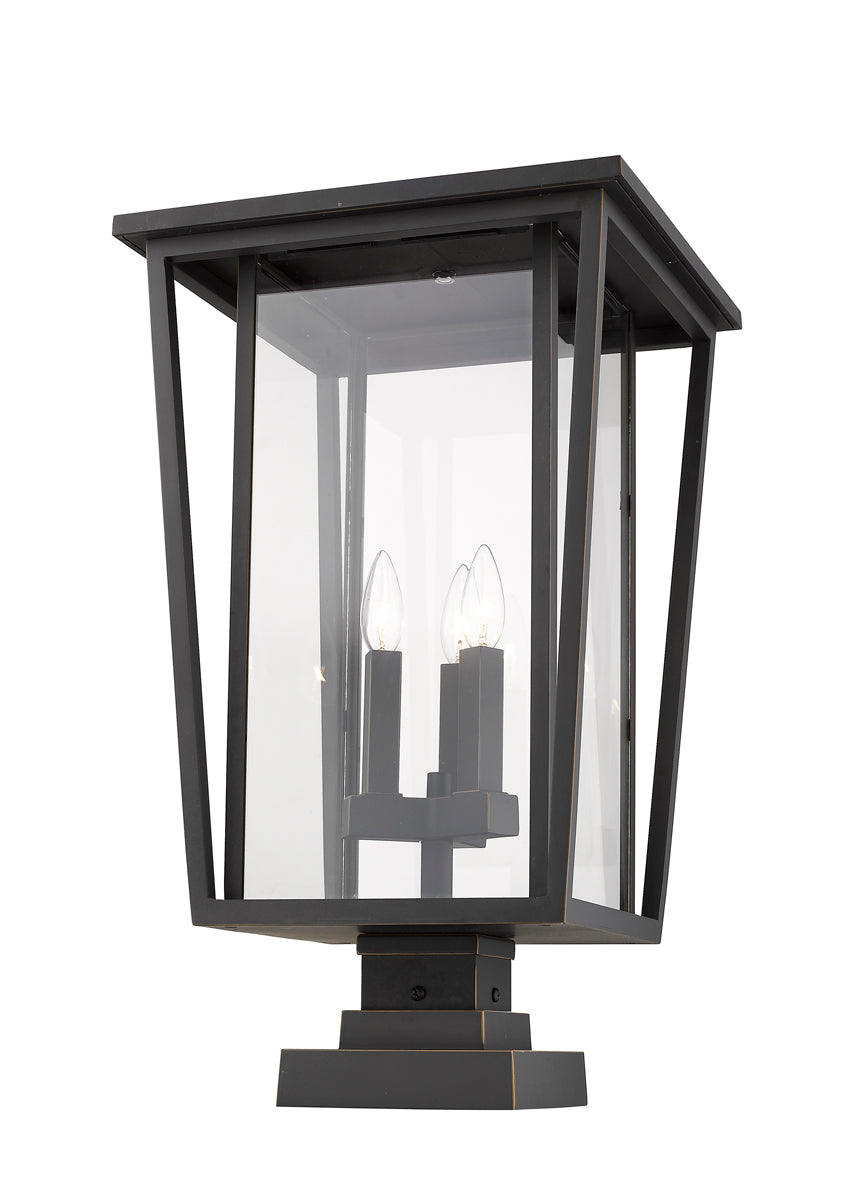 Z-LIte Seoul 3-Light Outdoor Pier Mounted Fixture