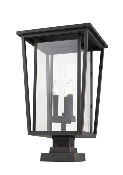 Z-LIte Seoul 3-Light Outdoor Pier Mounted Fixture