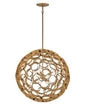  Centric Large Orb Pendant In Burnished Gold