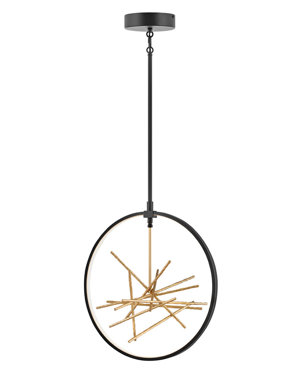  Styx Medium Open Frame Pendant In Black