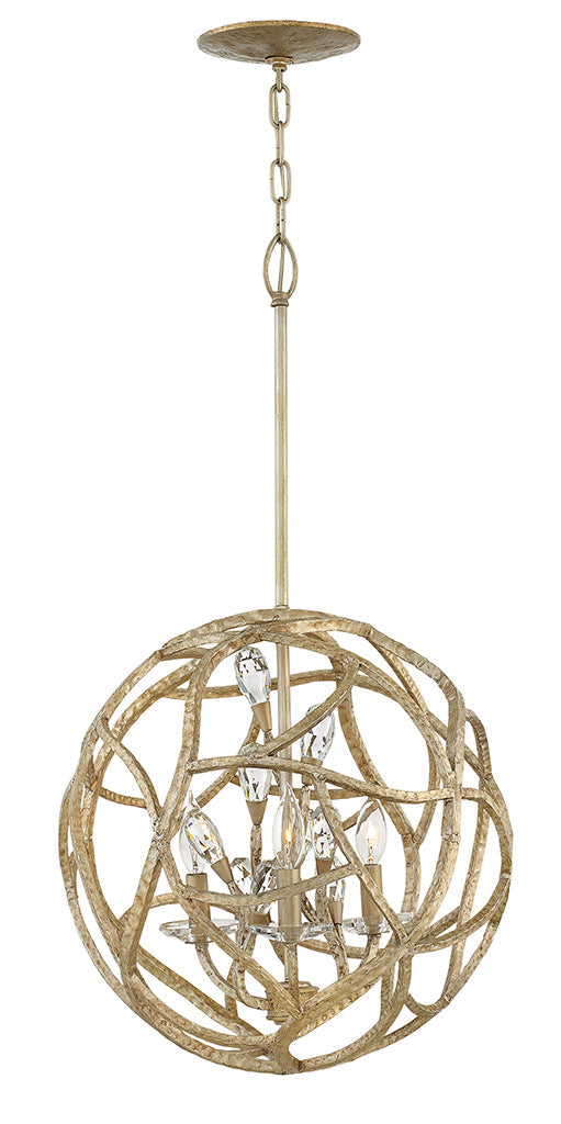  Eve Medium Orb Pendant In Champagne Gold