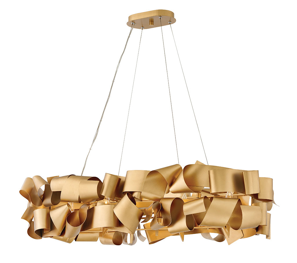  Delfina Six Light Linear Chandelier