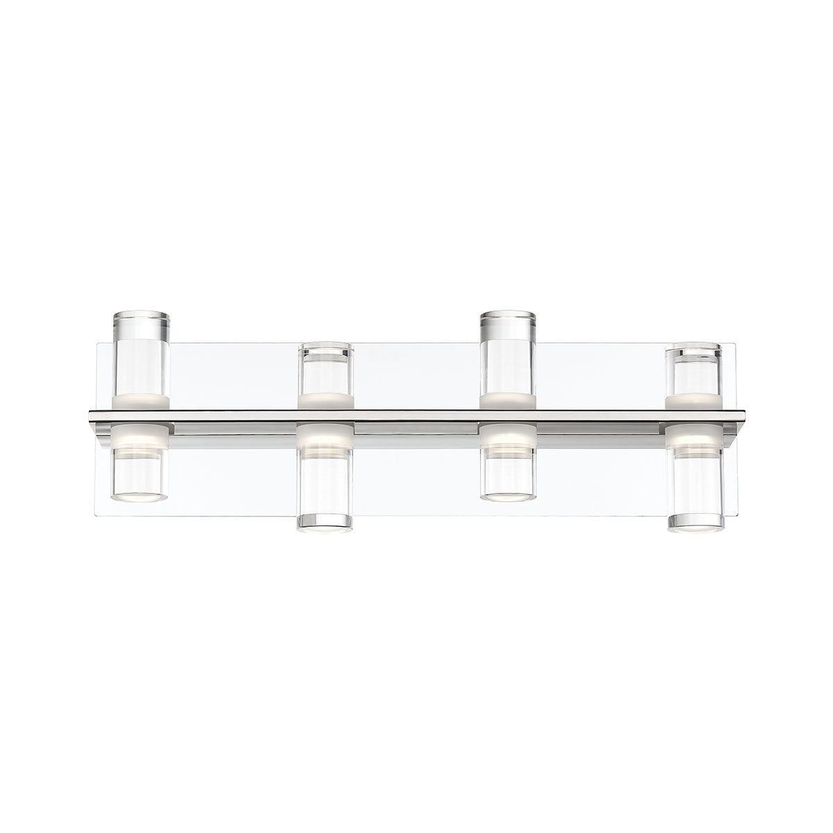  Netto 8-Light Bath & Vanity In Chrome