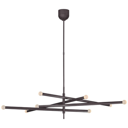  Rousseau LED Chandelier In Bronze