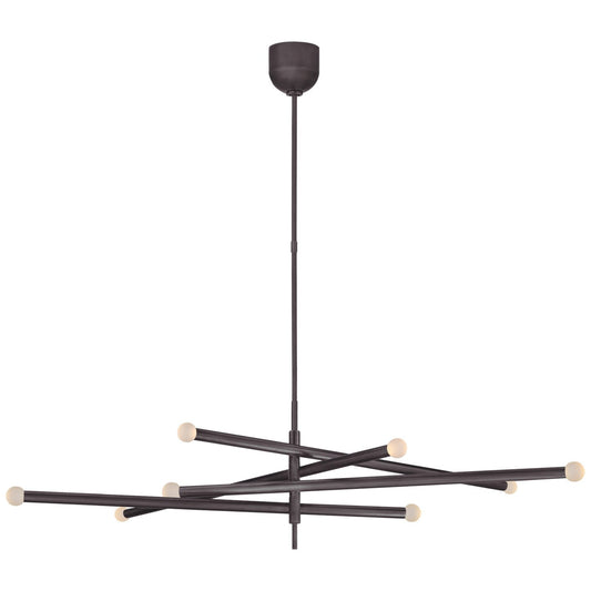  Rousseau LED Chandelier In Bronze